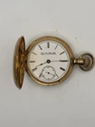 New ListingHunter Elgin Pocket Watch Antique 14K Gold,1891,18s,17jewel, No Crystal, Works
