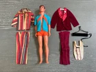 1969 TALKING KEN BARBIES BOYFRIEND DOLL ORIGINAL CLOTHES BENDABLE LEG 2 OUTFITS