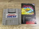Super Gameboy SNES Super Nintendo Game Boy Cartridge Adapter + Instruction Book