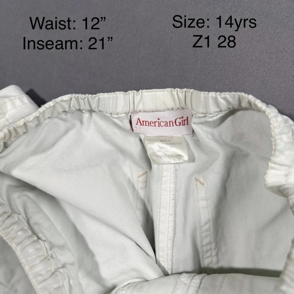 Брюки-карго American Girl Kids широкие штанины на шнурке талия 14 лет - Изображение 2 из 3