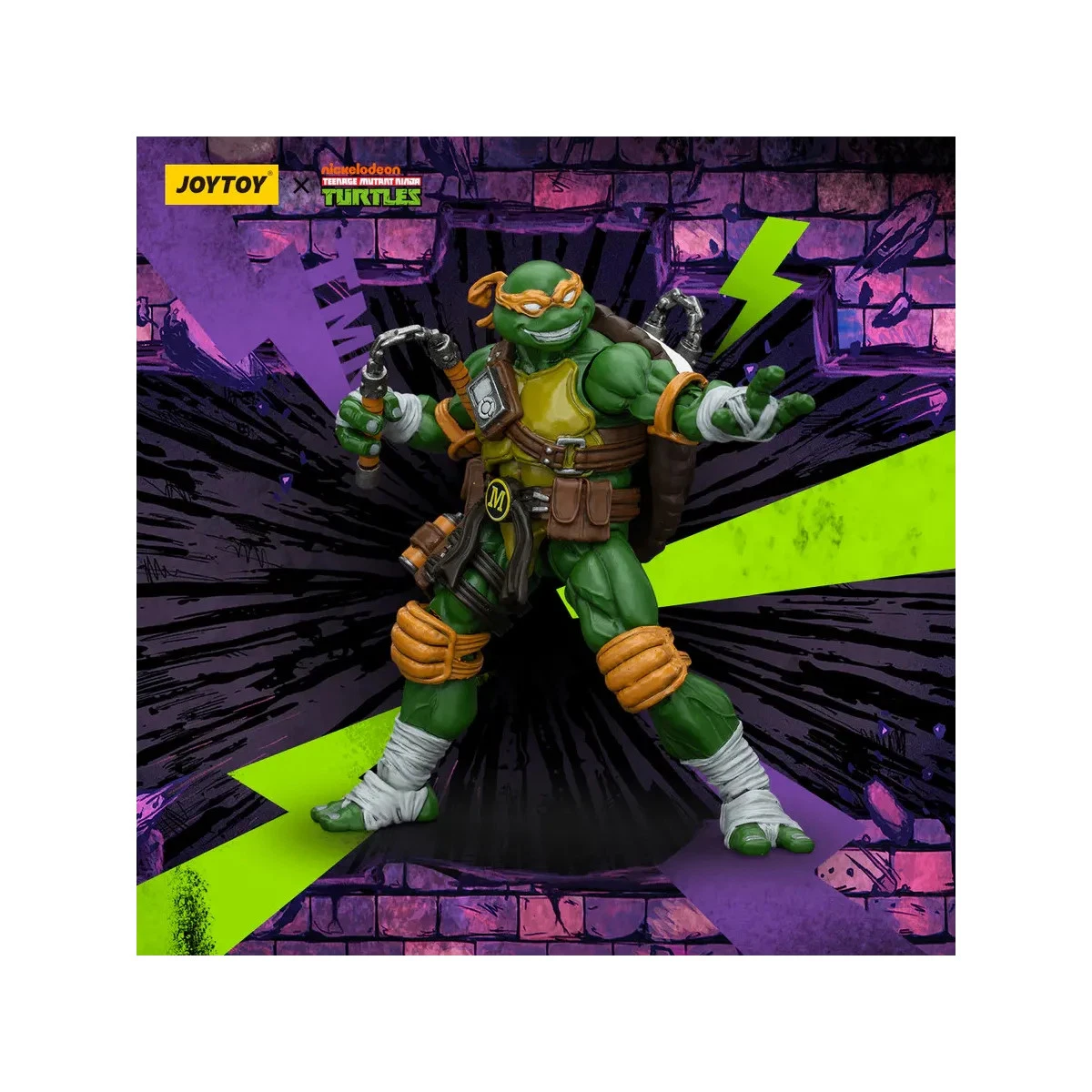 Teenage Mutant Ninja Turtles - Confezione 18 Figure Pressofuse Nano MetalFigs 4,2 Cm - Giocattoli Ufficiali - 6