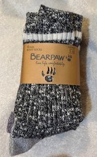Bearpaw Boot Socks Womens Shoe Size 5-10 Multi-Color Stripes NIP Black White 4