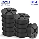 10X 1.1KG JAYO PLA 3D Printer Filament 1.75mm Black No Bubble High Strength Bulk
