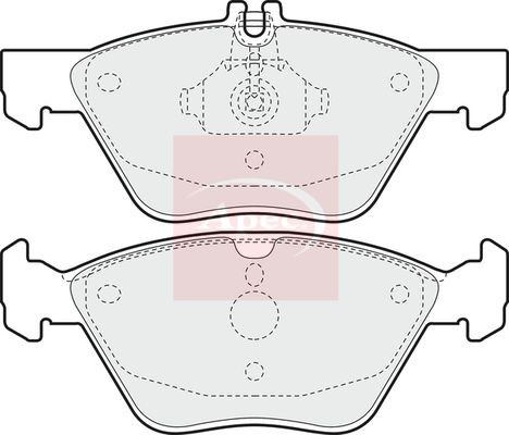 Brake Pad Set For Disc Brake Front For Mercedes-Benz CLK E-Class SLK APEC PAD923