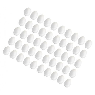 Schaum Eier unbemalt blanko weiß glatt zum Basteln Ostereier für Wohndeko