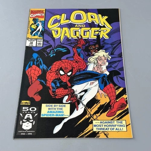 Vintage Marvel Comics Cloak and Dagger Vol 1 #16 1991 Spider-Man Guest Comic