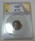 1909-S US Lincoln Wheat 1c Cent ANACS Certified VF 20 KEY DATE!