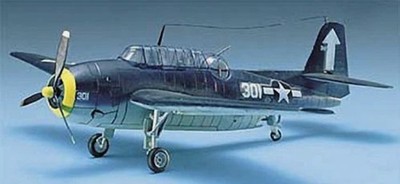 Academy TBF1 Avenger US Bomber - Plastic Model Airplane Kit - 1/72 Scale