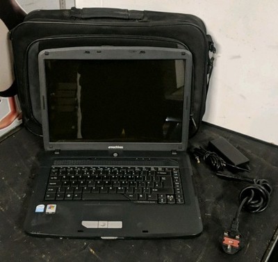 Emachines E510 Series Personal Laptop Computer Ersatzteile mit Koffer & Ladegerät UK    