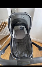 Oyster Oyster 3 Pram with Carrycot, From Birth Single, Grey/Black Frame