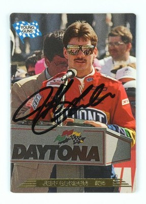 Jeff Gordon Signed 1993 Action Packed Nascar Trading Card #150 Autographed HOF