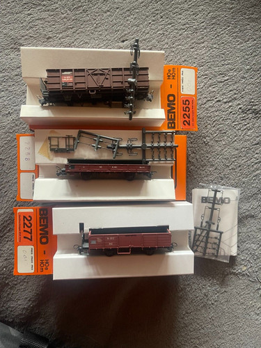 BEMO 2277/2268/2255  3 verschiedene Güterwagen H0m   TOP + OVP | Zustand: Gebraucht