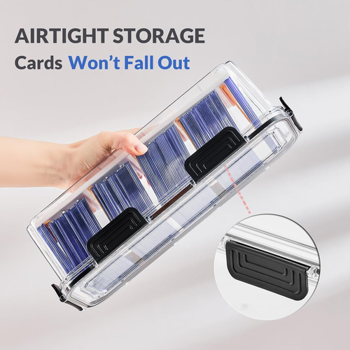 Toploader Storage Box, Trading Card Storage Box with 5 Dividers, Hard Plastic TC - Picture 3 of 12