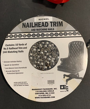 Nailhead Trim and Nails 10 yds NOS