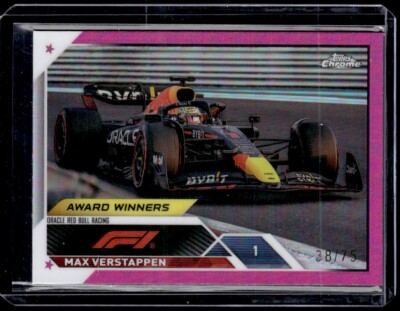 2023 Topps Chrome Formula 1 F1 #189 Max Verstappen Pink /75 | eBay