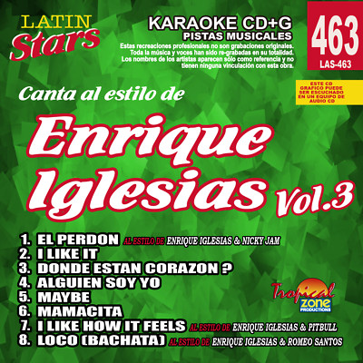 Karaoke Latin Stars 463 Enrique Iglesias Vol.3