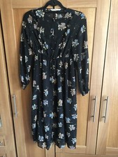 Zara Chiffon Midi Dress Size 8