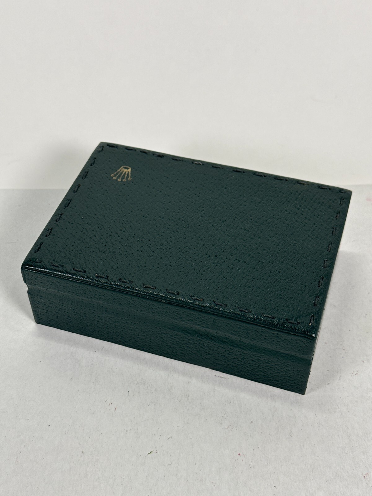 VINTAGE GENUINE ROLEX watch box case 68.00.3 green wood leather 240624003yA