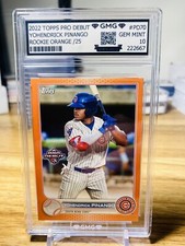 2022 Topps PD Yohendrick Pinango Rookie Orange /25 GMG Graded 10 Gem Mint 💎 RC 
