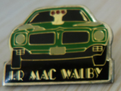 SCHÖNE PINS AMERIKANISCHES AUTO PONTIAC FIREBIRDS J.R MAC WALBY