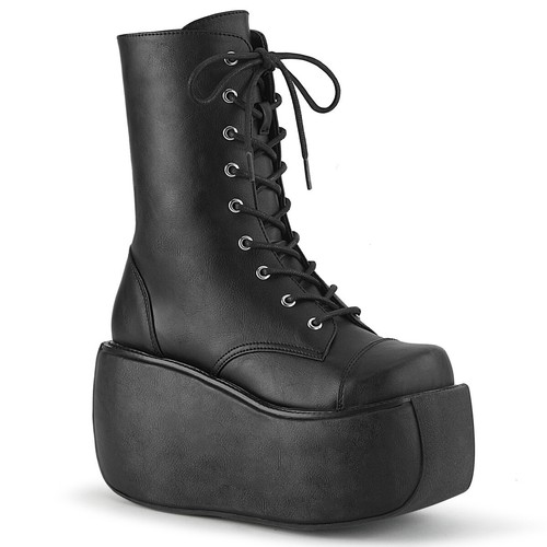 black platform goth boots