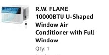 10000 btu window air conditioner new