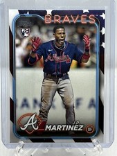 2024 Topps Series 2 J.P. Martinez RC #685 Independence Day Rookie /76 SP Braves