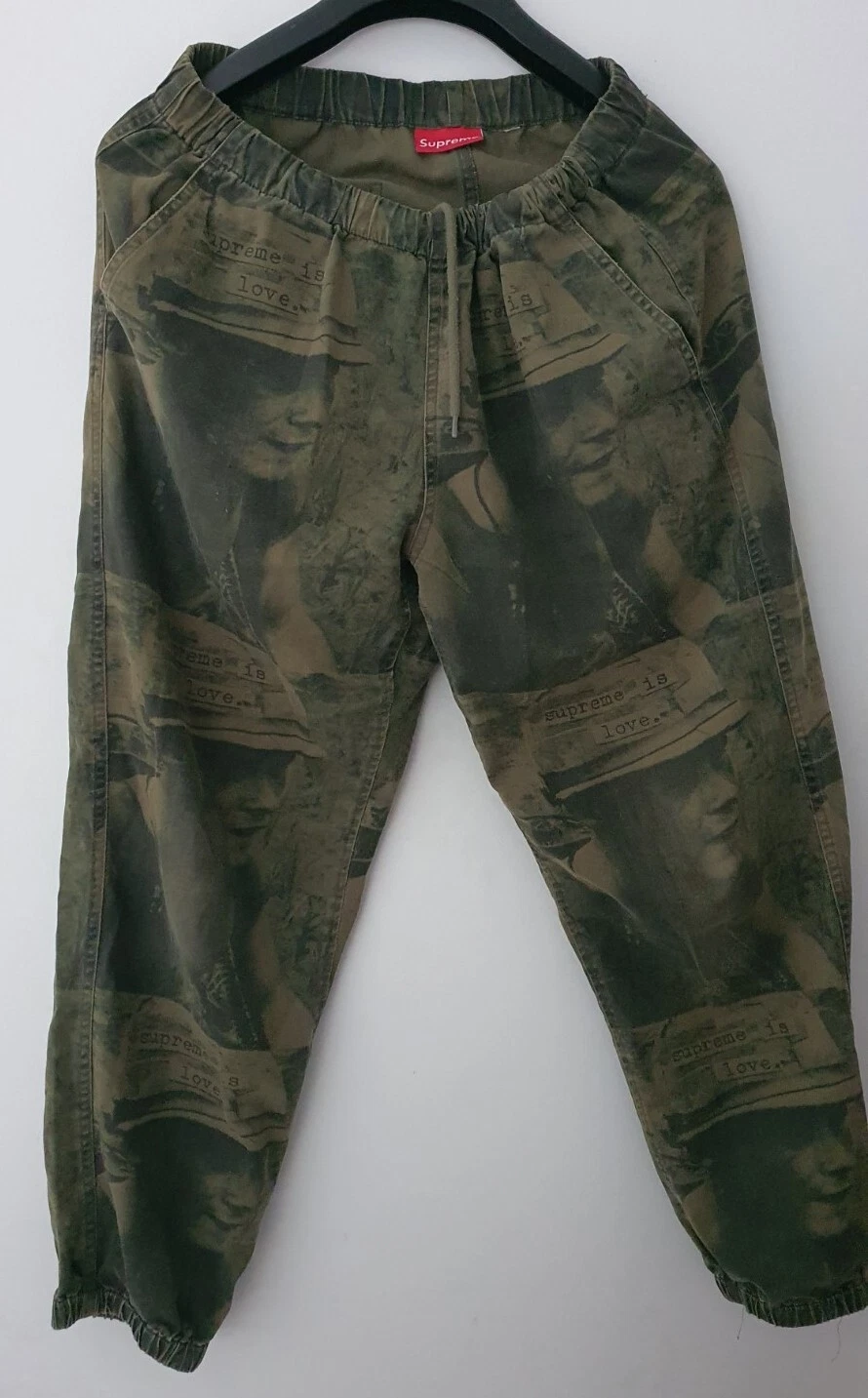 FW19 Supreme Is Love Skate Hose KLEINE GRÖSSE S Olive Hosen