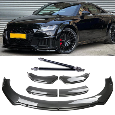 For Audi TTS Quattro Coupe Carbon Fiber Style Front Bumper Lip