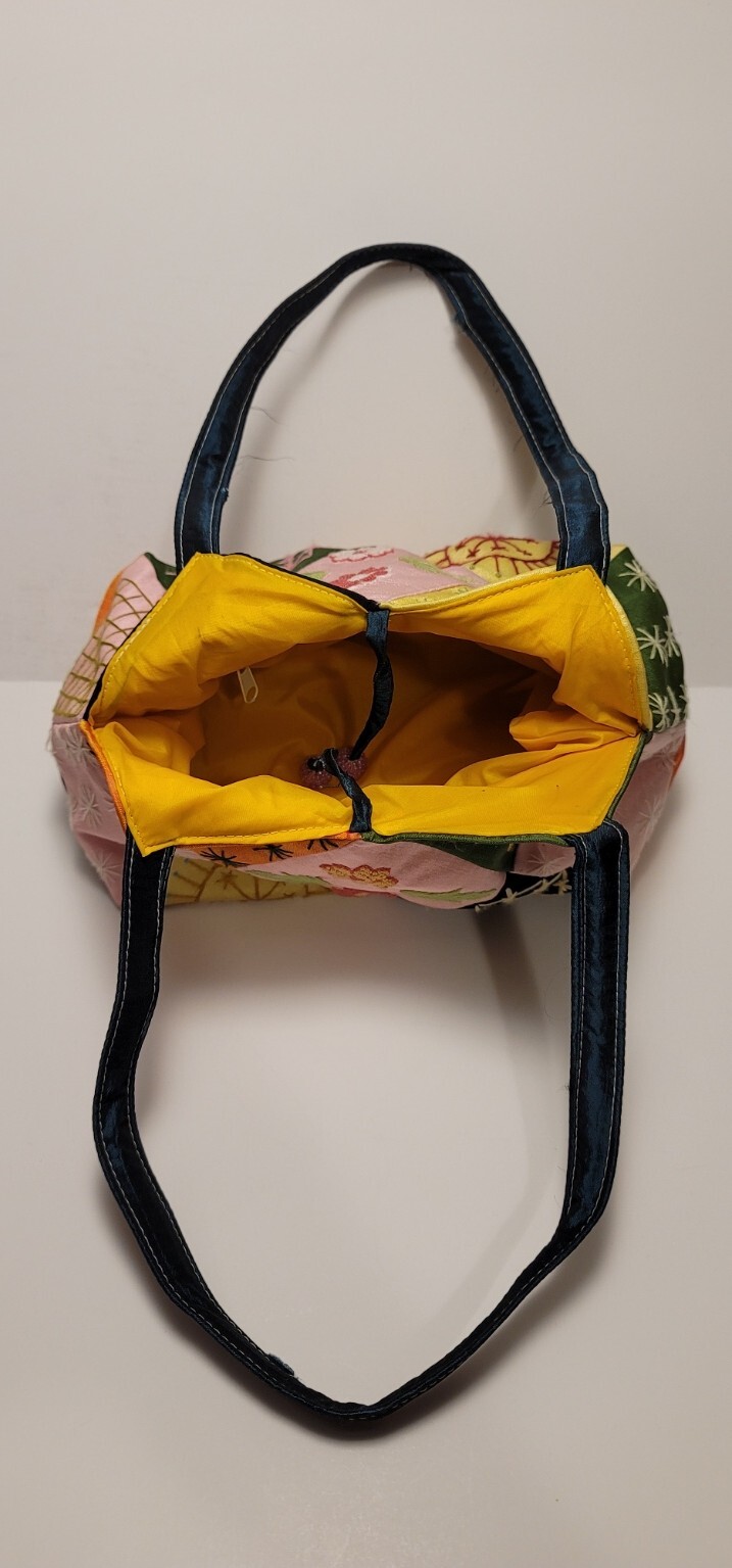 BoHo Silk Patchwork Embroidered Cottage core Indi… - image 3