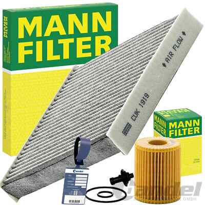 MANN FILTER ÖLFILTER+INNENRAUMFILTER passend für TOYOTA AVENSIS T27 2.0+2.2 D4D