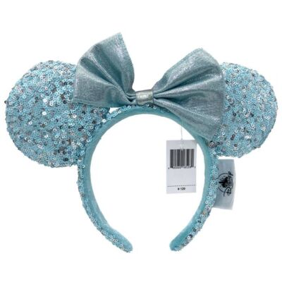 Minnie Ears Disney Parks Frozen Arendelle Aqua Resort Sequin 