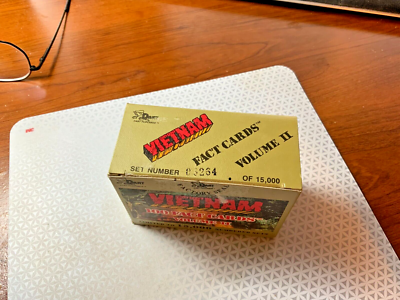 1991 Dart Flipcards, “VIETNAM” Fact Cards Vol.2, 100 CARDS Factory
