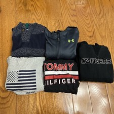 Lot of 5 boys hoodies - size 5t Polo, Tommy, Converse, Under Armour 