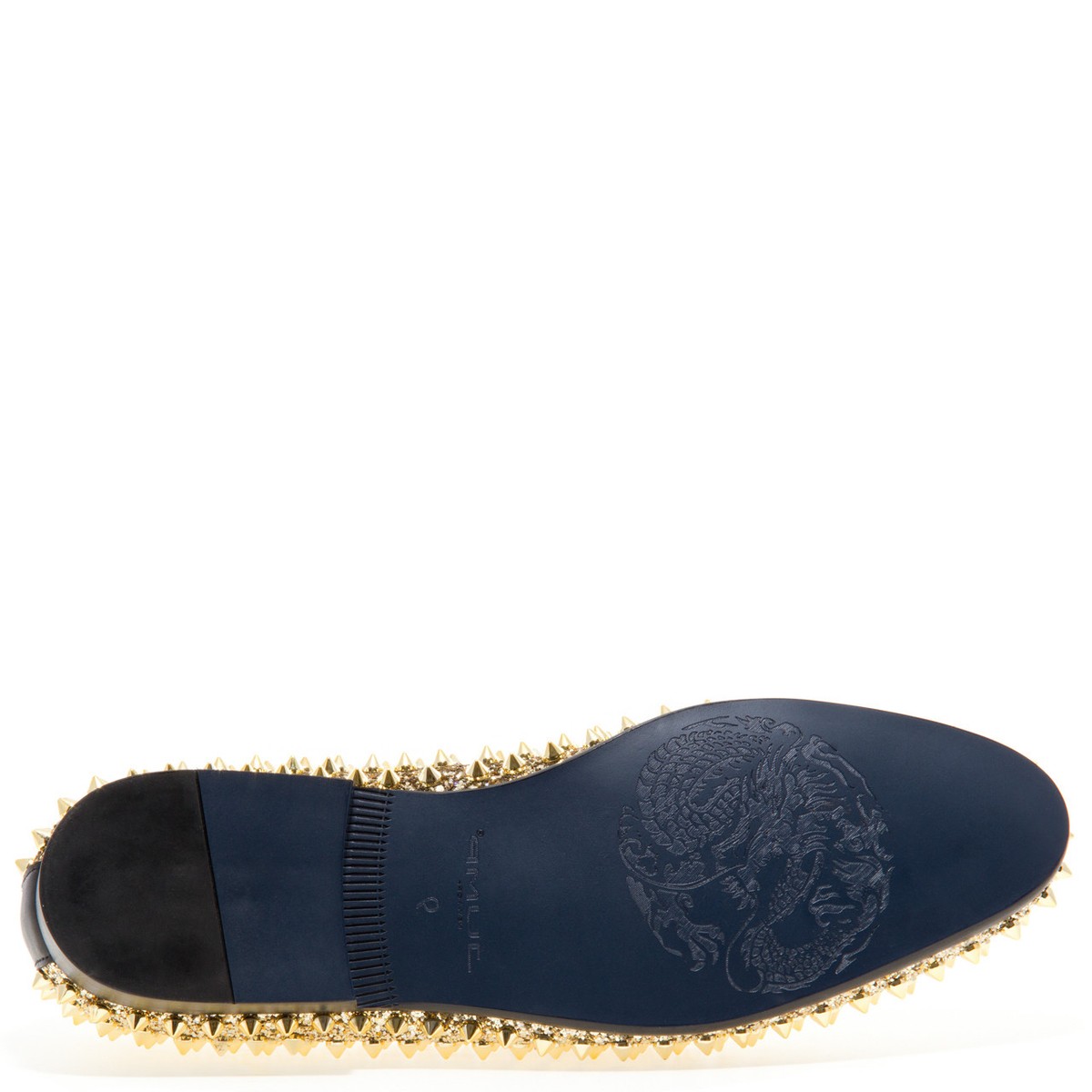 RARE‎ ? Size 10 - J75 By Jump Luxor Gold Spike Studded Men\'s Slip Ons Jump Luxor Gold Spike Studded Men main image 3