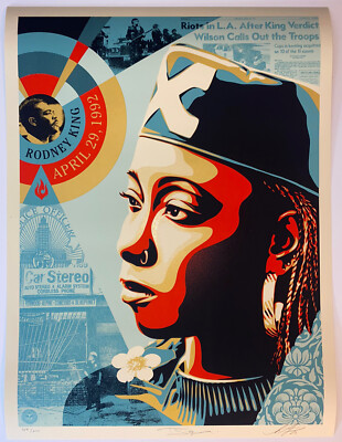 Obey Giant Shepard Fairey Eyes on the King Verdict 2022 Art Print