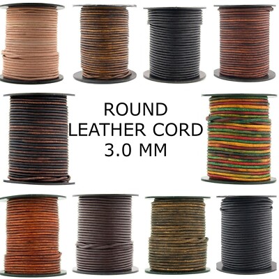 Xsotica-Round Leather Cord 3.0 mm 