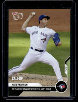 2020 Topps Now Call Up Nate Person #29 Toronto Blue Jays RC
