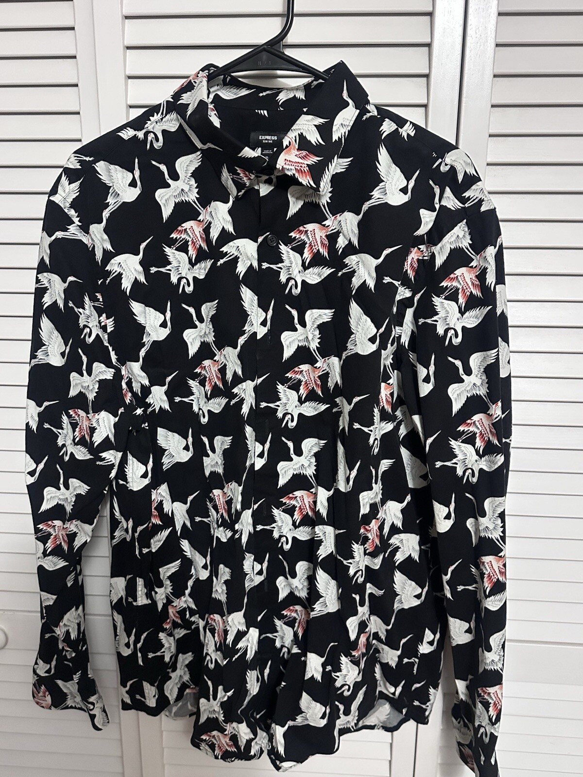 Men’s Express Pattern Button Down - image 1