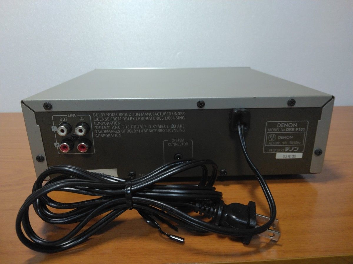 DENONカセットデッキ　DRR-F101　【TDK AD-X54初期化済付】 DENONカセットデッキ DRR-F101 【TDK AD-X54初期化済付】 - メルカリ