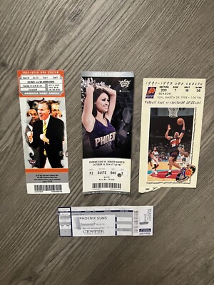 4 -1998/2006/09/14 NBA PHX Suns vs Nuggets/Pacers/Warriors/Grizzles Game Tickets