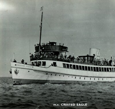 RPPC Echt Foto MV Schopfadler Vintage Postkarte Dampfer Schiff #34