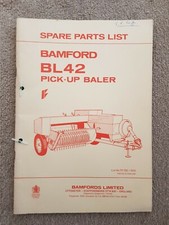 BAMFORD BL42 BALER PARTS CATALOGUE