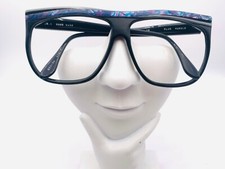 Vintage JB Black Blue Pilot Sunglasses Frames Hong Kong
