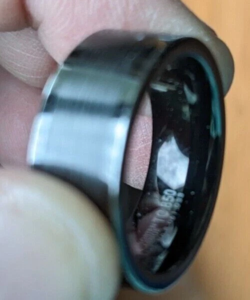 Anillo de banda Triton de carburo de tungsteno TC 850 para hombre talla 8 ajuste cómodo 8 mm de ancho Foto 4 de 4