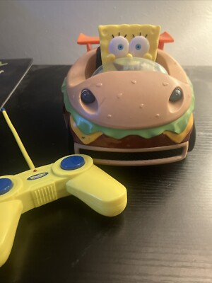 2015 Spongebob SquarePants Remote Control RC Krabby Patty Car wRemote WORKS!