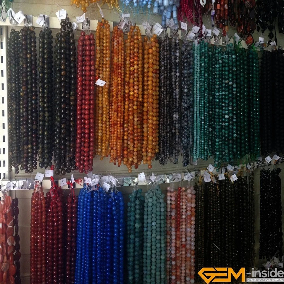 12mm Natural Gemstone Coin Assorted Stone Beads For Jewelry Making Strand 15" - Image 4 of 4