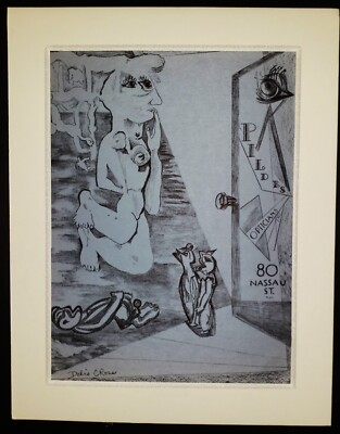 DORIS CROSS  (1907-1994) Original Limited Edition Lithograph 1950s SIGNED WPA