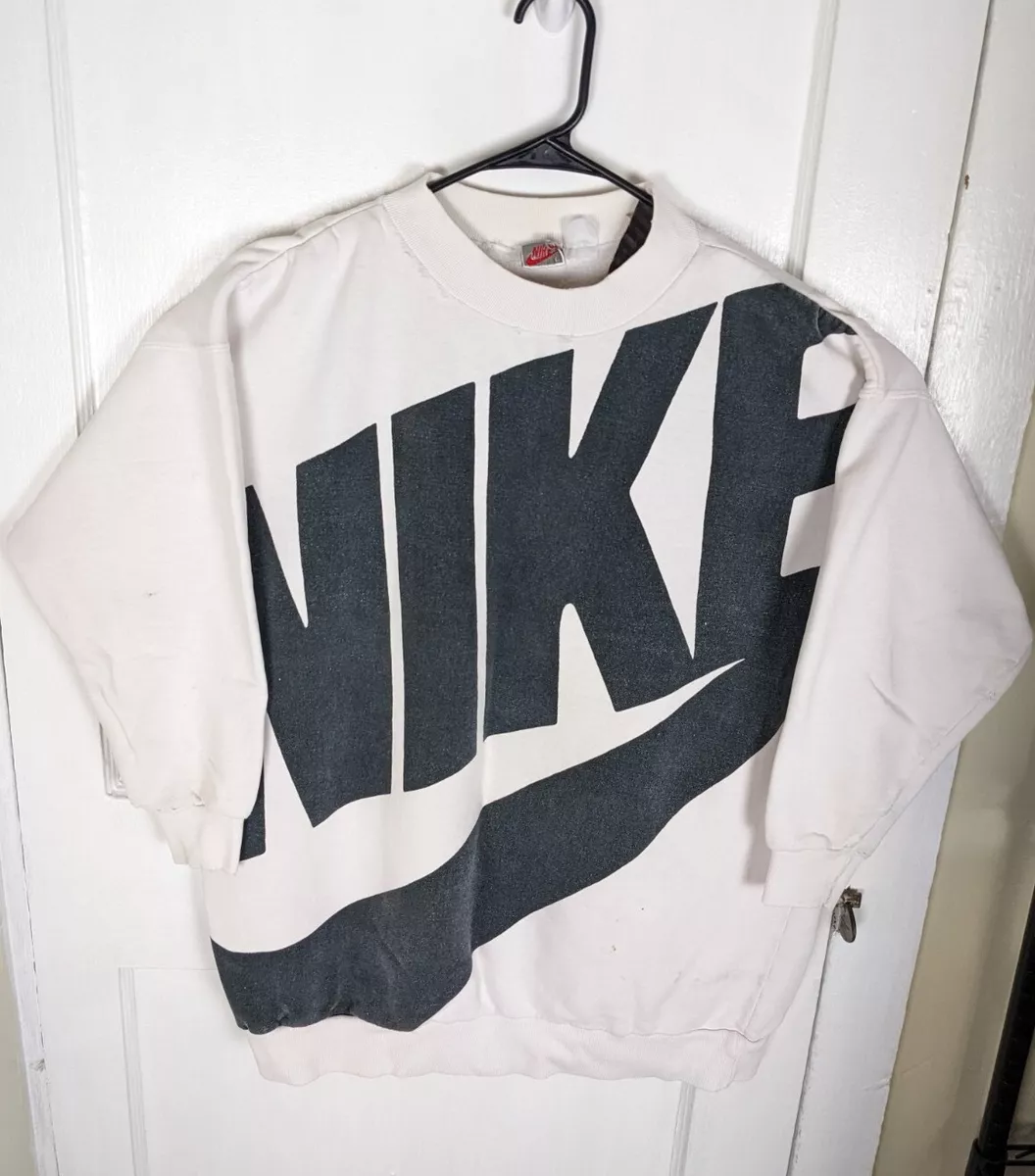 Nike all over print swoosh crew sweatshirt sale