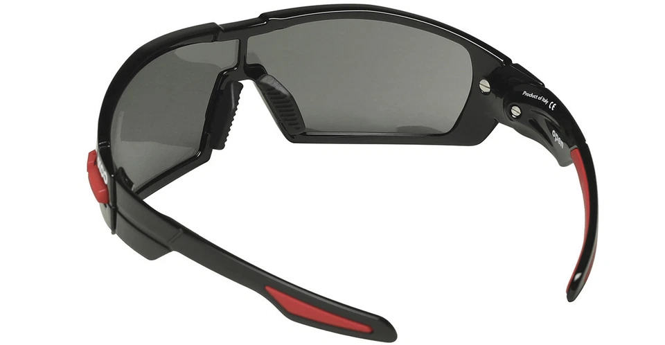 Gafas de sol abiertas para ciclismo KOO marco negro/rojo múltiples lentes Zeiss Foto 3 de 4